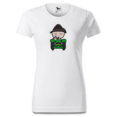 Da Oid Sinzer Bulldog T Shirt Damen Weiss Gehering Front